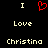 A static pixel art image with a black background displaying text and symbols in white and red.