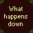 A static frame from an animated contact sheet showing pixelated text on a dark brown background with green corner accents and a gray transparency overlay.