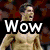A split-screen image shows two men in sports attire with overlaid text reading "Wow," "He," "Is," and "Great" in various colors and fonts.