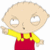 A 50x50 pixel animated buddy icon featuring a cartoon character on the left and text on the right, with visible animation frames showing slight pose differences.