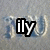 A static image shows a stylized 'ily' text overlay on a blurred background with repeated light-colored shapes.