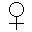 Two pixelated gender symbols on a gray background: female symbol with circle and cross, male symbol with circle and arrow.