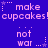 Blue background with repeated pink text and star symbols arranged in a pattern