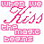 Pixelated pink text and abstract shapes on white background in two animated frames showing motion blur effects.