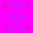 Bright pink background with repeated light purple text and red starbursts, displaying 'Ashley & Mariah BFF for Life' in two identical vertical