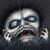 Pixelated grayscale face with hollow eyes and open mouth on dark background, adjacent to green text reading 'Original Icons .com' in bright green pixel font.