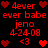 Red pixelated text and heart symbols repeat in a on black background, with identical static content across all visible frames