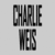 Pixelated grayscale text reads 'CHARLIE' above 'MERS' on a light gray background.