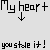 Static pixel art icon featuring black text and a downward arrow on a light gray background, with visible dithering in the arrow's pixels.