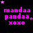 identical pink text and star icons on black background with one gray square in bottom-right corner