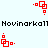 Red pixel art icons with square and dot elements arranged in four distinct configurations on a light background, separated by black text lines.