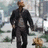 A pixelated image of a man walking with a dog, overlaid with fragmented text reading "Don't Worry About A Thing Cause Every Little Thing is Gonna Be Alright".