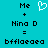 Static pixel art displays 'Me + Nina D = bfflaea' text with a white heart symbol on cyan background.