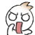 A white cartoon character with brown hair tufts, wide eyes, and a pink tongue sticking out appears in six positions against gray background