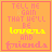 nine orange with pink borders, each containing text; the word 'lovers' is yellow in top-left and middle-center , while 'friends' is yellow in bottom-left and middle-center