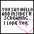 A 48x48 pixel animated contact sheet showing two sequential frames of a buddy icon with text and heart symbols, where the word "HELLO" changes from black to pink between frames.