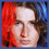Four- with red and blue hair, eye close-up, lips close-up, and 'Michael' text in pixelated font