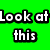 Green and red pixelated text with a giraffe image below, displaying 'Look at this' on green and 'McDonalds Has Taken Over' on red