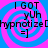 Four identical display text over a blue and pink spiral background with no visible animation changes