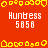 Red background with yellow pixelated border shapes and repeated white text 'Hunbess 5858' in a