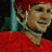 Pixelated image of a person in red sports gear with a red helmet, set against a red background with black text reading "Swee" and "Captain Nick Lidstrom".