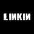Pixelated white text "LINKIN PARK" on black background in two separate frames of an animated contact sheet.