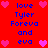 Red background with blue text reading 'love Tyler Foreva and eva' repeated in two , surrounded by pink heart icons at corners and center