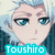 Four- of anime-style character faces with light blue hair and teal eyes, each labeled with text overlays in cyan boxes