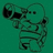 Green background with three identical cartoon characters holding cameras, one character's right arm is raised in the bottom-left view.