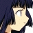 A 48x48 pixel buddy icon featuring a side-profile anime character with dark blue hair and light skin on the left, paired with text reading "Anime IM" in white stylized font and "cOw" in smaller cursive script on a black background to the right.