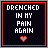 Six animated frames of a pixel art buddy icon showing text variations and heart symbol changes on black background with red borders.