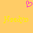 A static image with a solid orange background features a pink pixelated heart symbol above two identical yellow text strings.