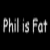 Two side-by-side animated frames of a pixelated text-based buddy icon with black and white color scheme.