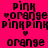 Pixelated text and heart symbols on four colored backgrounds with visible animation changes between frames.