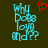 Pixelated cyan text 'Why Baby Love End??' on dark background with red heart symbol above left text block.