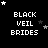 Black background with white pixelated text 'BLACK VEIL BRIDES' and scattered white and gray stars in a