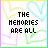 Animated icon with repeating text and heart patterns, showing sequential changes in text content and color accents across frames.