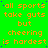Green background with orange text repeating 'all sports take guts but cheering is hardest' in a pattern, with small blue dots scattered throughout