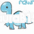 Pixelated dinosaur icons in blue and green with text overlays, showing animation changes across frames.