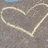 Two interlocking heart outlines in light beige on a gray textured background with pink pixelated text reading "Best Friend Forever".