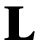 Four vertical display variations of the letter L in black on white backgrounds, with one showing animated pixel changes