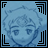 A 48x48 pixel buddy icon featuring a blue-tinted anime-style character face on the left and "Anime IM" text with "COM" below it on the right, arranged in a contact sheet layout.