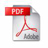 Red 'PDF' label atop gray document with red Adobe logo and partial text below, pixelated style.