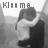 A grayscale animated sequence shows two figures embracing, with partial text fragments appearing and changing across frames.