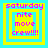 Four identical pixel-art display 'saturday nite move crew!!!' text with alternating cyan and yellow borders