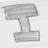 A grayscale buddy icon with four distinct sections: a striped 'I' shape, cursive 'love', stylized 'You', and a checkered heart.