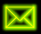 Two side-by-side square icons with yellow X-shaped lines on black backgrounds; left icon has green glow, right is solid yellow.