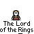 A 4x4 contact sheet of pixel art frames showing a Lord of the Rings-themed animation with Frodo, Gandalf, and The Lord of the Rings text.