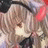 A 48x48 pixel buddy icon featuring a side-profile anime character with light brown hair and red accents, paired with text reading "Anime IM" and "com" on a black background.