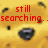 A pixelated yellow bear face with black eyes and nose, displaying red text in four sequential states.